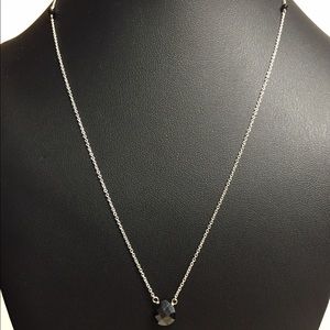 Black gemstone necklace.