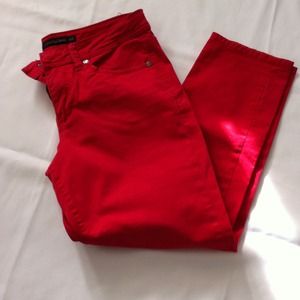 Calvin Klein Pants - Red Calvin Klein Skinny crop jeans Calvin Klein Pants - Red Calvin Klein Skinny crop jeans