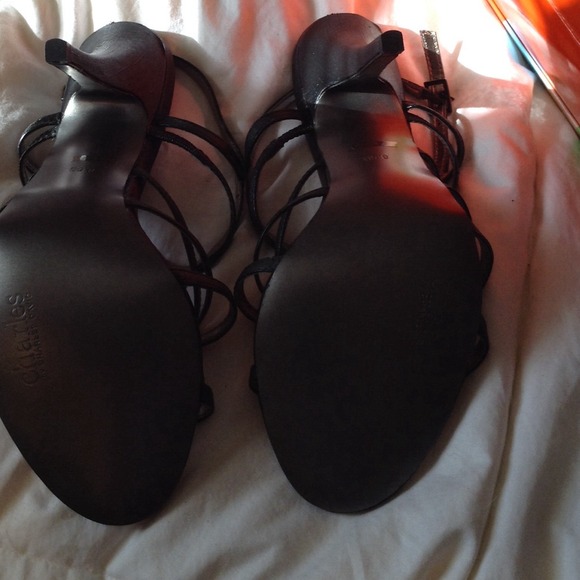 4 inch strappy sandal black - Picture 2 of 3