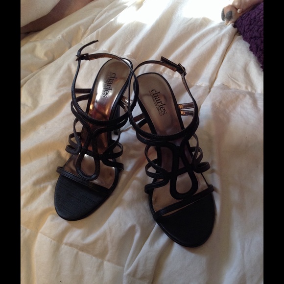4 inch strappy sandal black - Picture 3 of 3