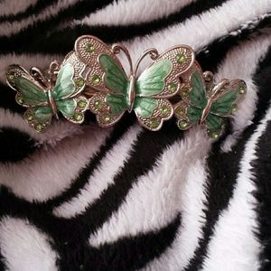 Green Butterfly clip