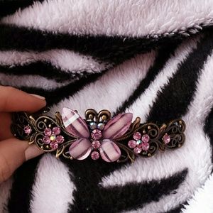 Purple Butterfly clip