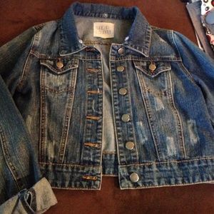 Jean jacket, slightly cropped