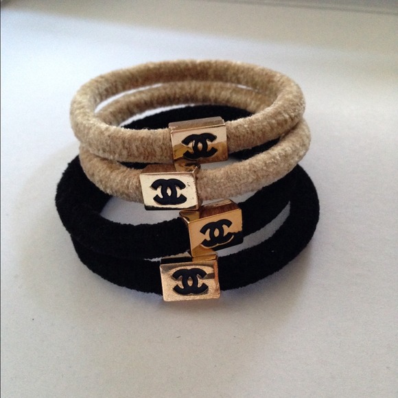 Chanel Accessories Hair Ties Set Of 4 Poshmark