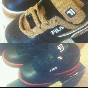 2 pair Size 4 baby fila.. BUNDLE!!!!