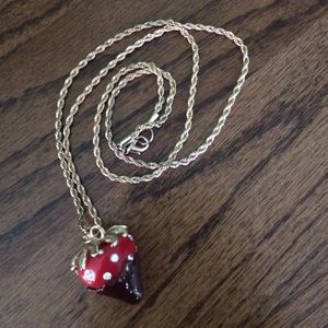 Strawberry necklace