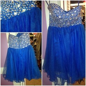 Royal Blue Homecoming Dress
