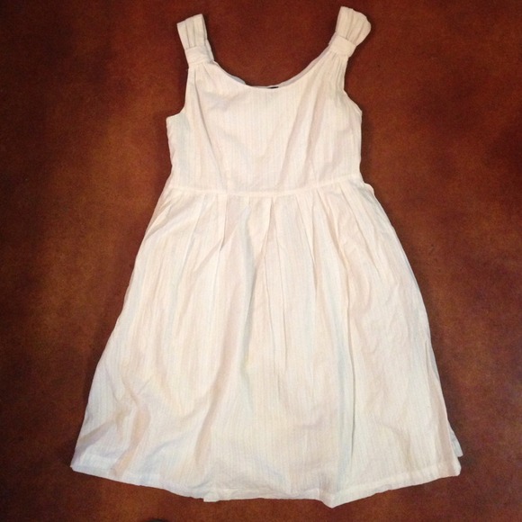 White fit & flare dress