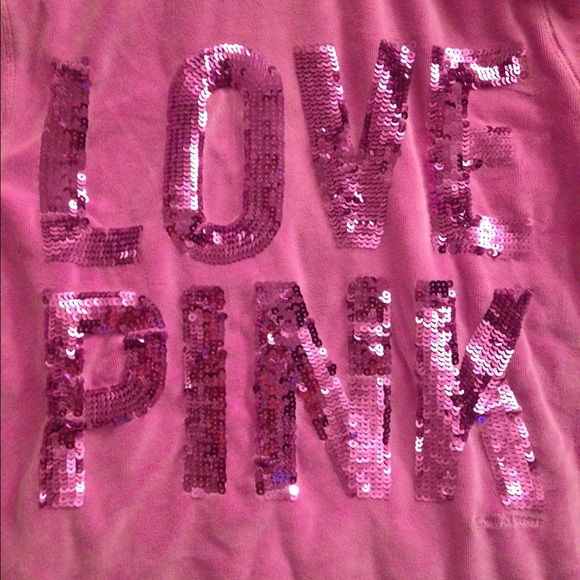 SOLD! Victoria's Secret pink sequined hoodie