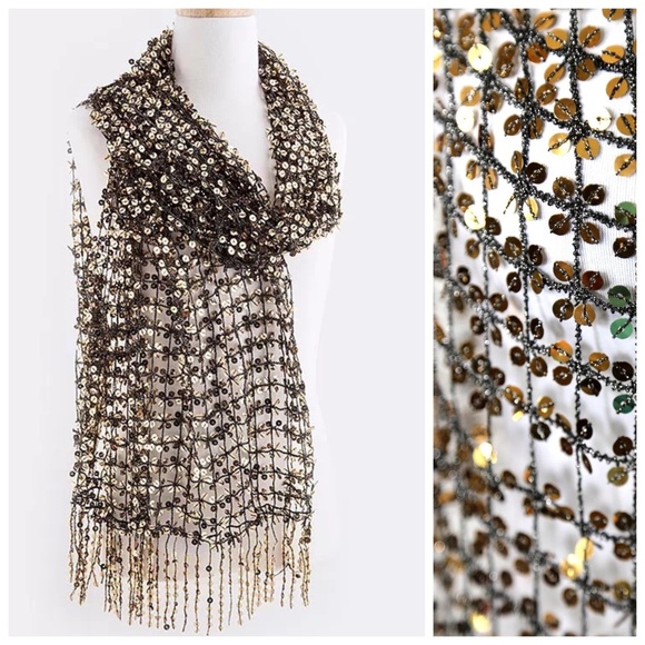Boutique Accessories - Full Sequin Scarf Wrap