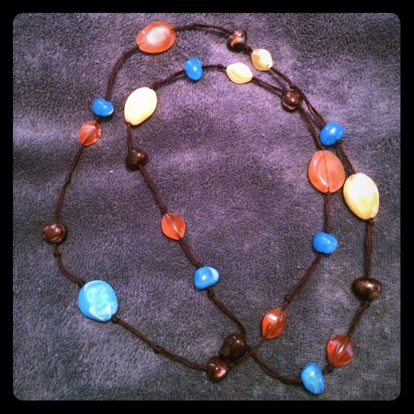 Long boho chic necklace