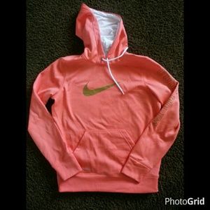 Nike coral orange Therma- Fit hoodie