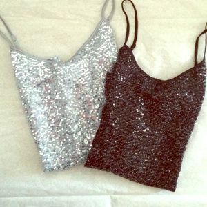 🎉BUNDLE🎉 2 EXPRESS Sequin Camis