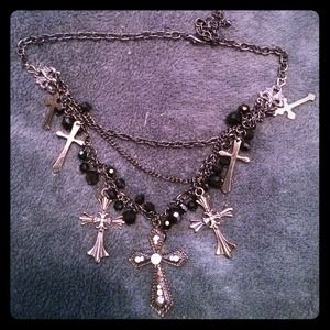 Beautiful goth n roll necklace 💜