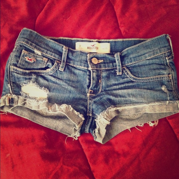 Distressed Jean shorts