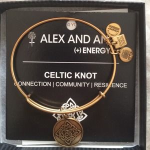 Gold Alex and Ani Celtic Knot