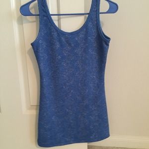 Blue sparkly BKE top