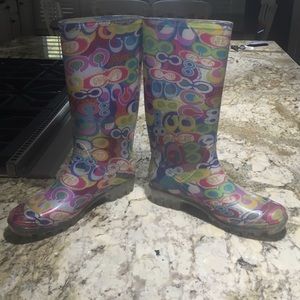 Coach Rainboots! Great condition!