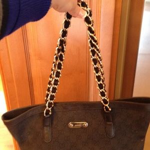 Authentic gucci black handbag