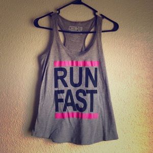 Workout tank top "RUN FAST" SzM