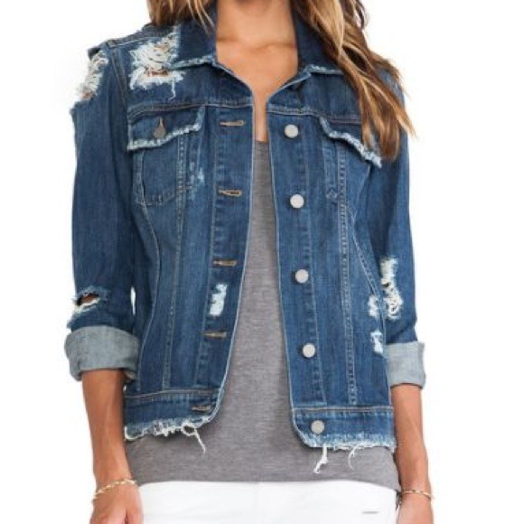 Paige Denim Destructed Jacket