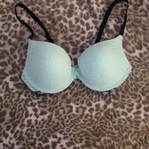 Brand new VS PINK mint leopard print lace bra