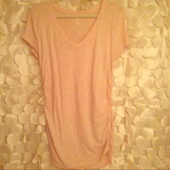 Blush V-neck Tee
