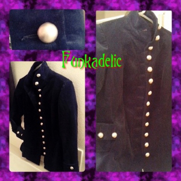 Prince-Style Black Velvety Coat