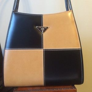 Tan and Black purse!👜 Prada?