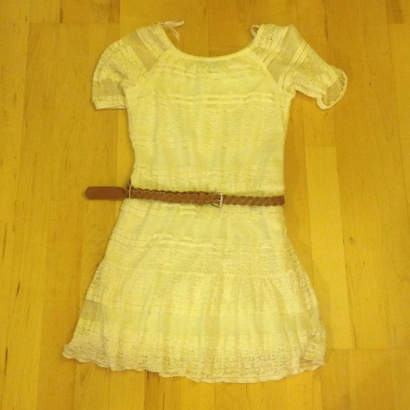White lace dress