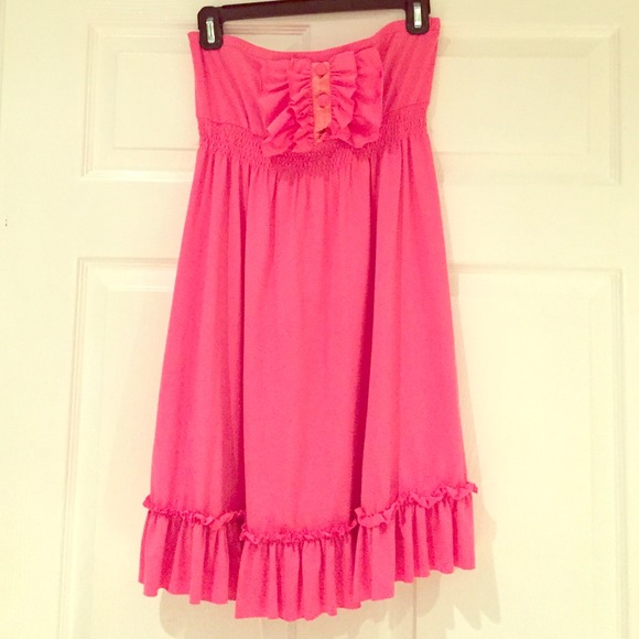 Hot pink dress
