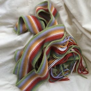 Extra long and thin striped Gap scarf