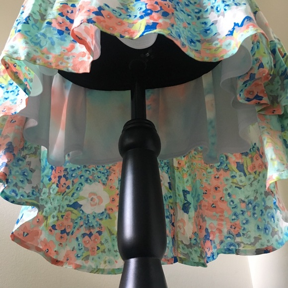 Floral High Low Skirt - Picture 2 of 7