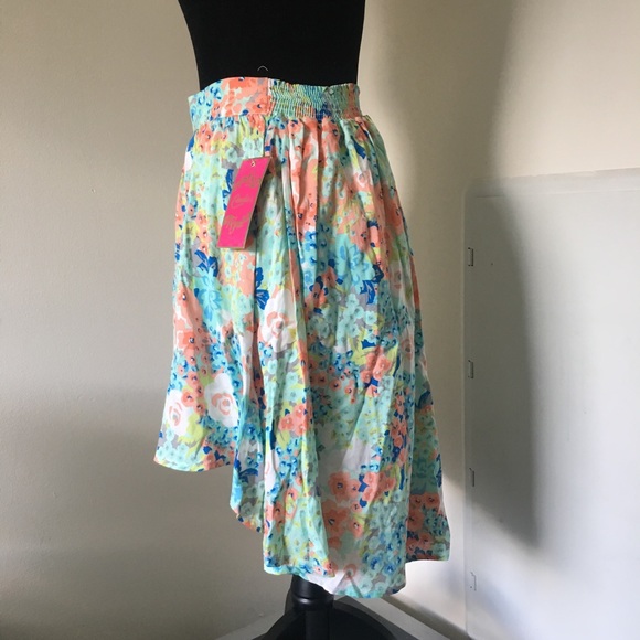 Floral High Low Skirt - Picture 3 of 7
