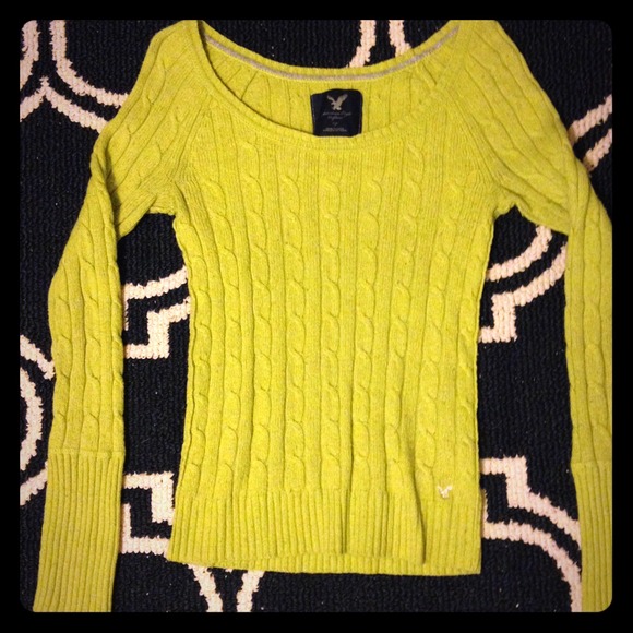 American Eagle long-sleeved cable-knit sweater