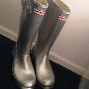 Brand NEW Hunter Metallic Rain Boots