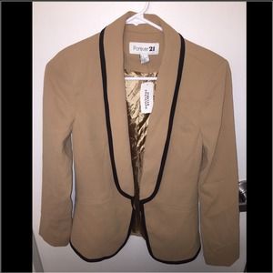 Forever 21 Beige and Black Blazer