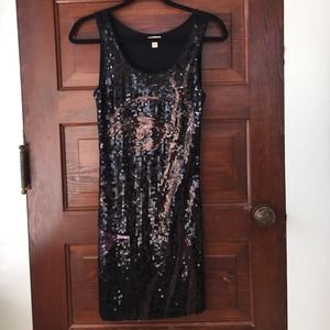 Black sequin dress