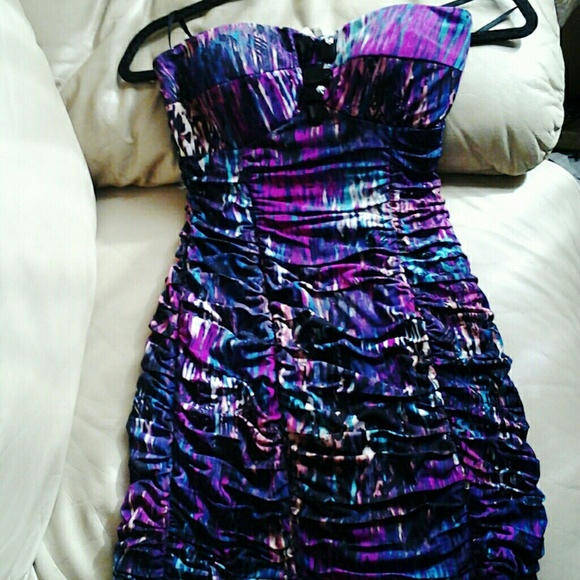Arden B mini dress jewed detailing