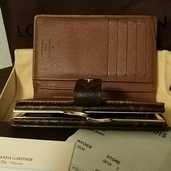 🎉 HP3X 🎊👑💯Auth LV Wallet Monogram Canvas💕 - Picture 4 of 4