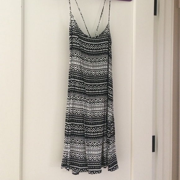 a tribal print dress