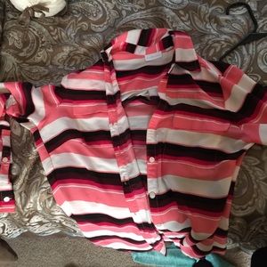 NY&C Striped Button Up