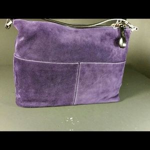 Kate Spade handbag deep purple velour