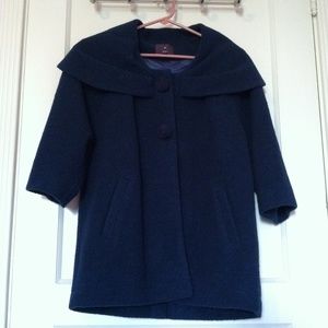 Navy Wool Coat