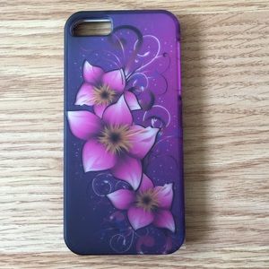3 Flower Iphone 5/5S snap on phone case