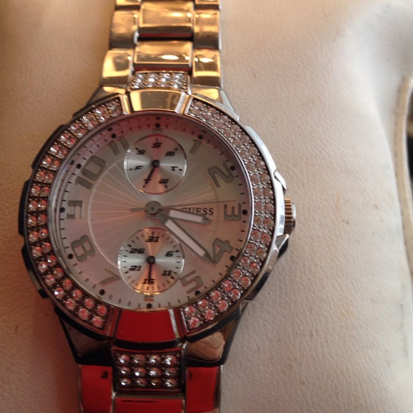 Guess Swarovski Crystal watch❤️ 2/2715 HOST PICK❤️ - Picture 2 of 4
