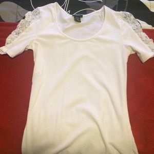 Rue 21 lace white shirt