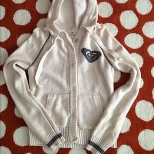 Roxy button up sweater sz medium.