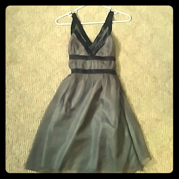 Grey and black dress