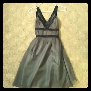 Grey and black dress